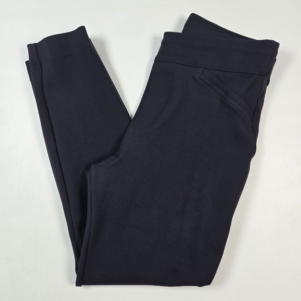 Spanx Perfect Skinny Pants Medium‎ Navy Blue Pull On High Rise Workwear Career